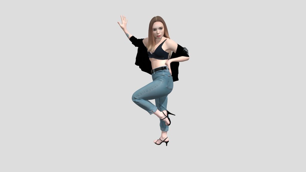 Dynamic Denim Pose