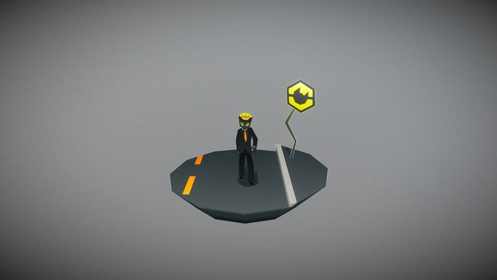 Gentlecat Samurai #GradientChallenge 3D Model