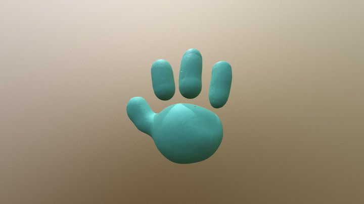 Cartoon Hand 3D Model