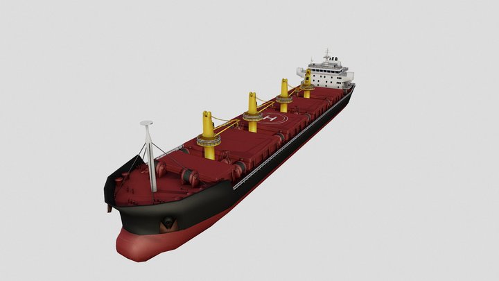 Dry Bulk Tankers 3D Model