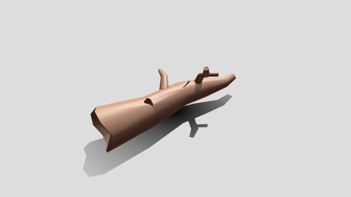 Trunk low poly 3D Model