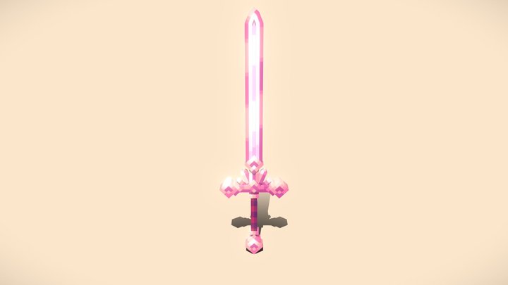 Crystal sword 3D Model