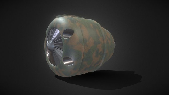 military turbine free 3D Model