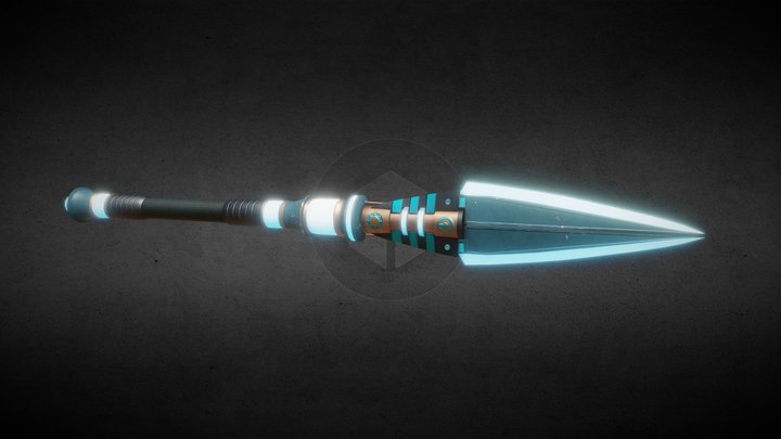 Sci fi Spear 3D Model