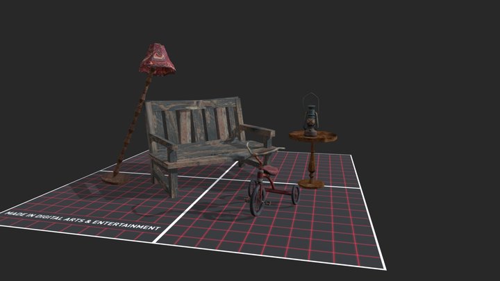 DAE 5 Finished props - Grandma House 3D Model