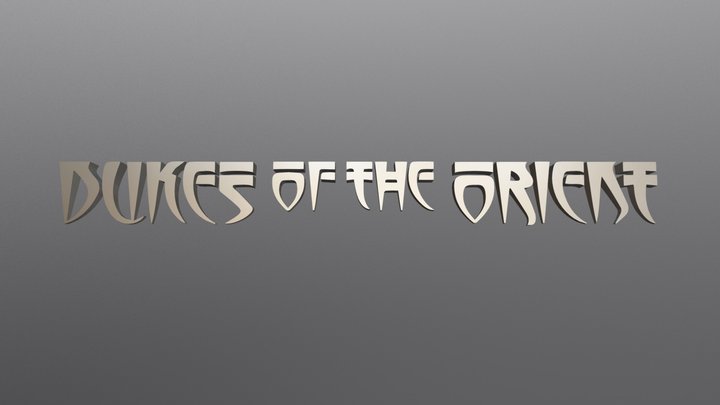 Dukes of the Orient Logo 3D Model