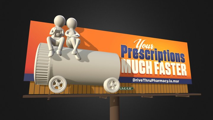 Drive Thru Pharmacy 3D Model