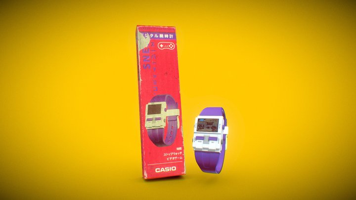 SNES retro wrist watch 3D Model