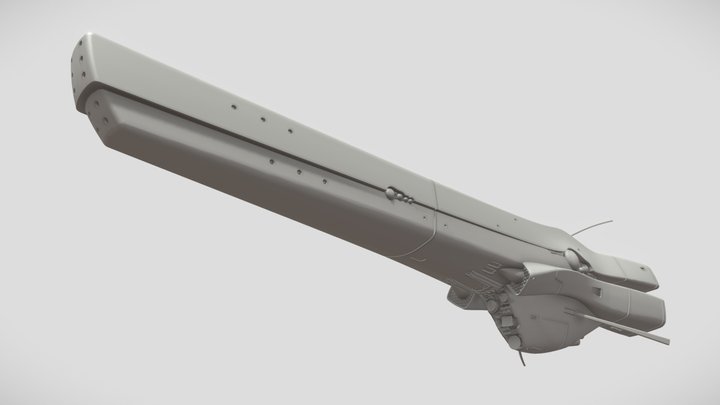 銀河帝国軍 旗艦級戦艦 クヴァシル 3D Model
