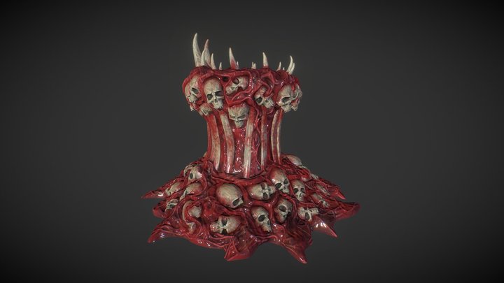 DOOM meat plinth fan art 3D Model