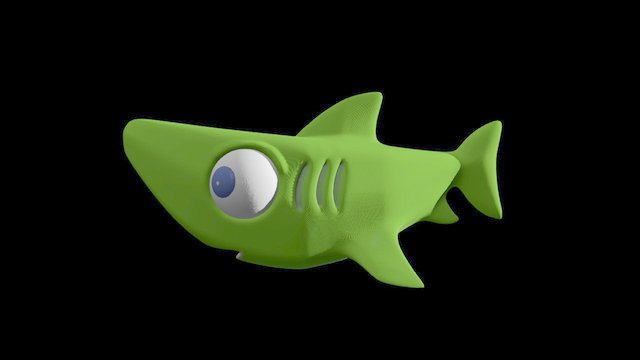 Cute Shark 3D Model