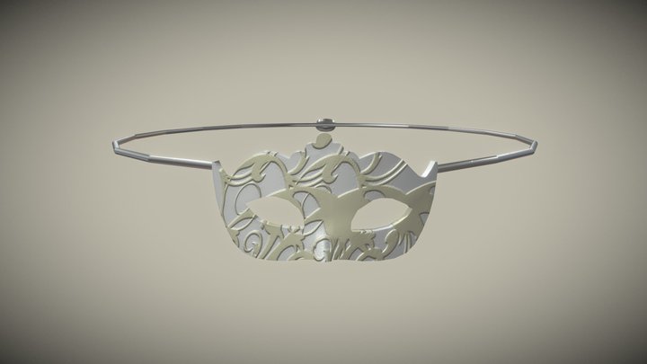 Robot Mask (Female) 3D Model