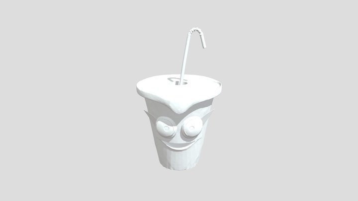 Colorful Cartoon Cup 3D Model