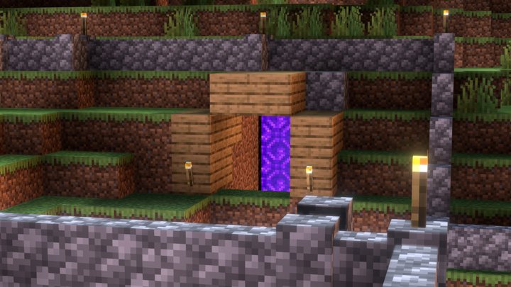 Minecraft Overworld 3D Model