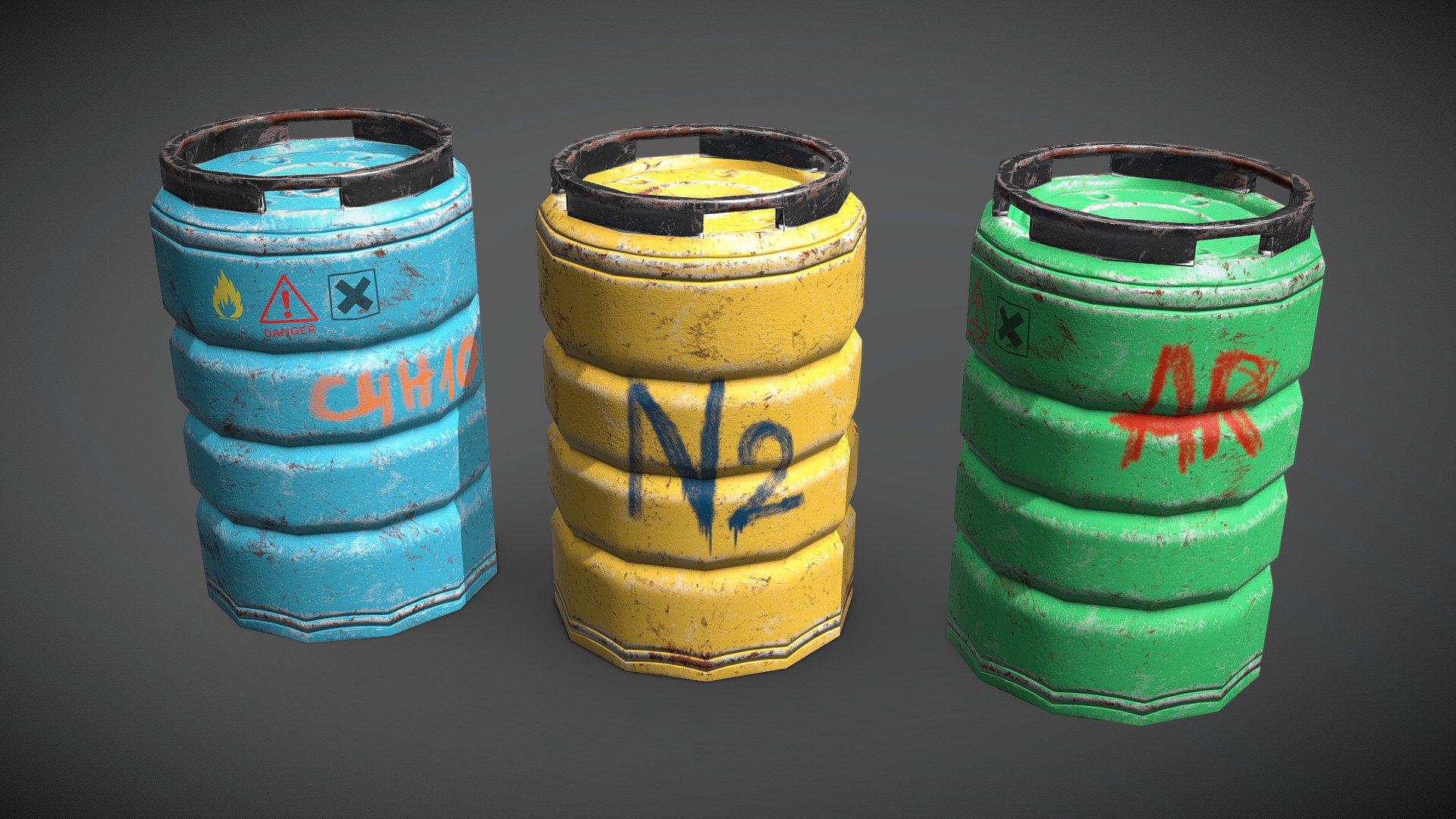 Gaz containers