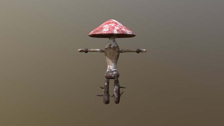 Mushroom Creature 3D Model