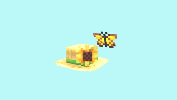 Sunflower hat 3D Model