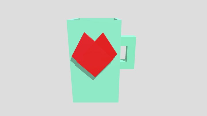 Blocky Mug – Modello 3D gratuito STL