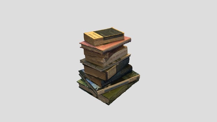 Book Stack - photogrammetry 3D Model