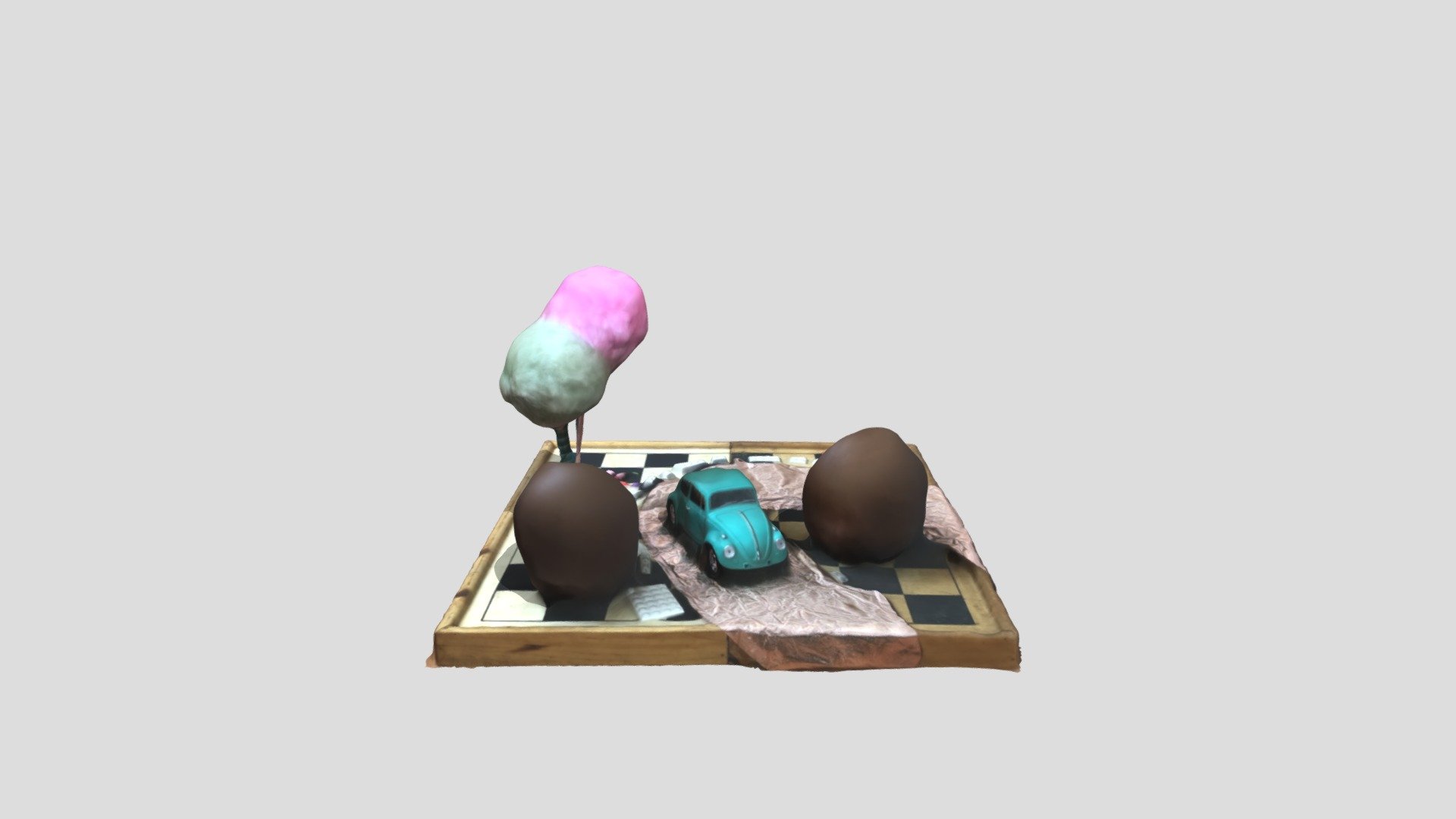 Fancy driveway - sketch model