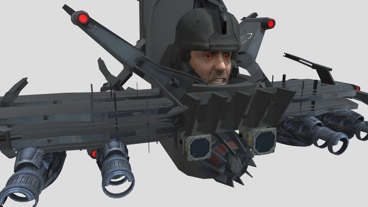 Fighter_astro_toilet. 3D Model