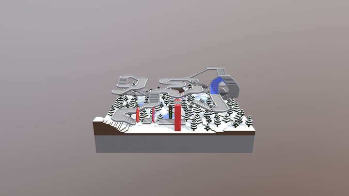 Racetrack 3D Model