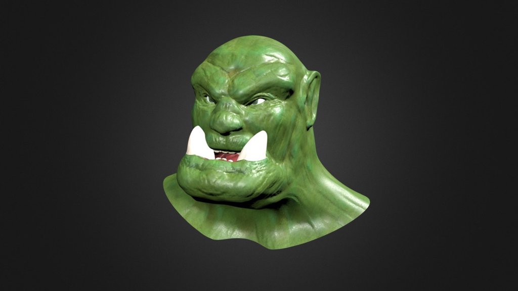 Орк 3д. Модель - Orc-3м. Orc 3d model. Орк модель.