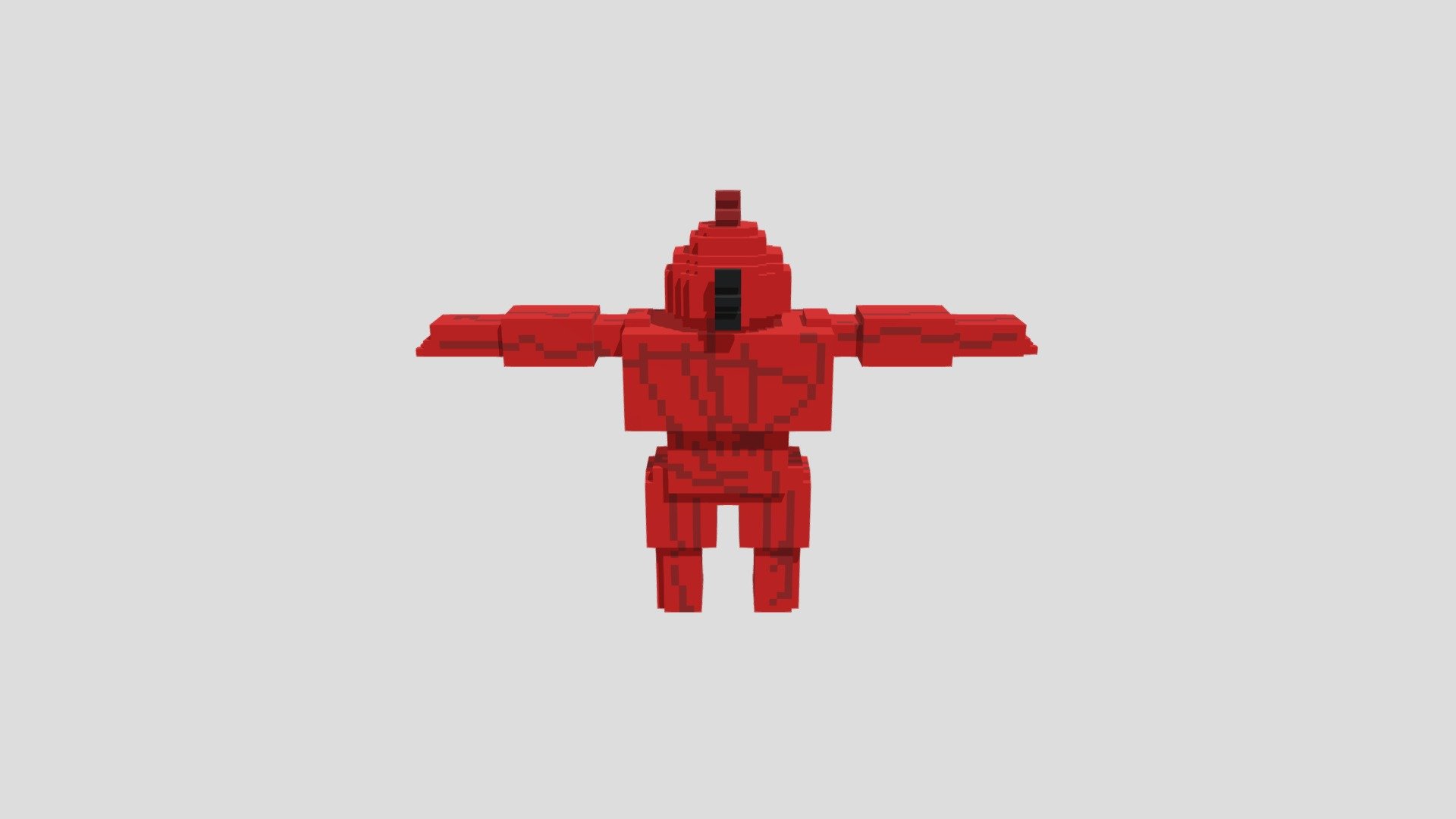 Red Giga Chad(Angry birds voxel art) - Download Free 3D model by ...