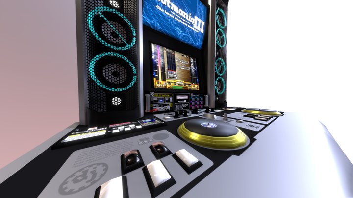 beatmania III cabinet 3D Model