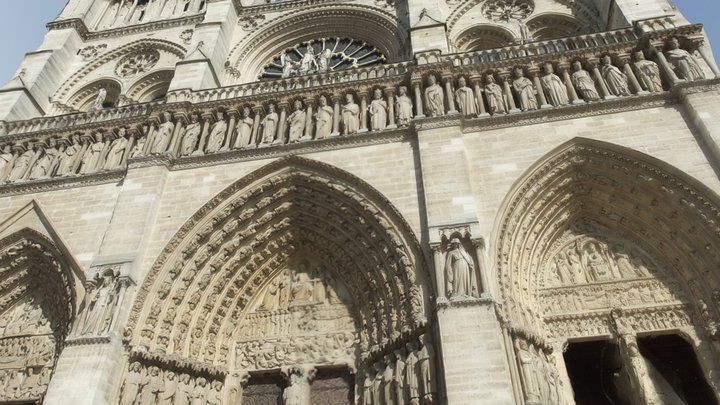 Paris Cathedral - Notre Dame 3D Model