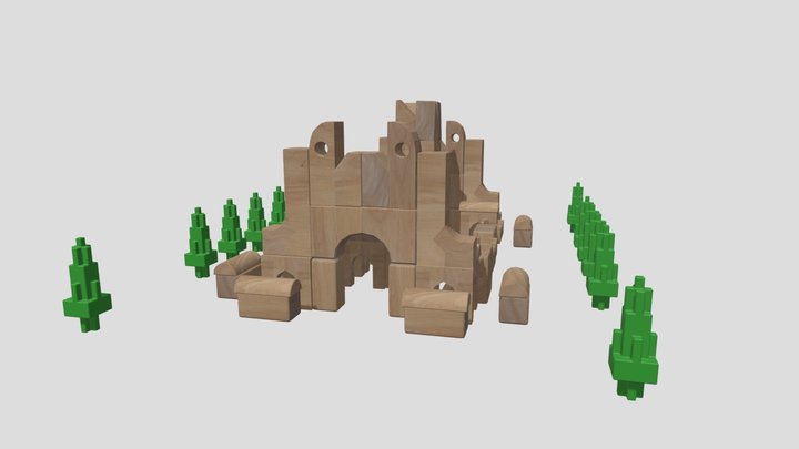 Chateau Du Bloque 3D Model
