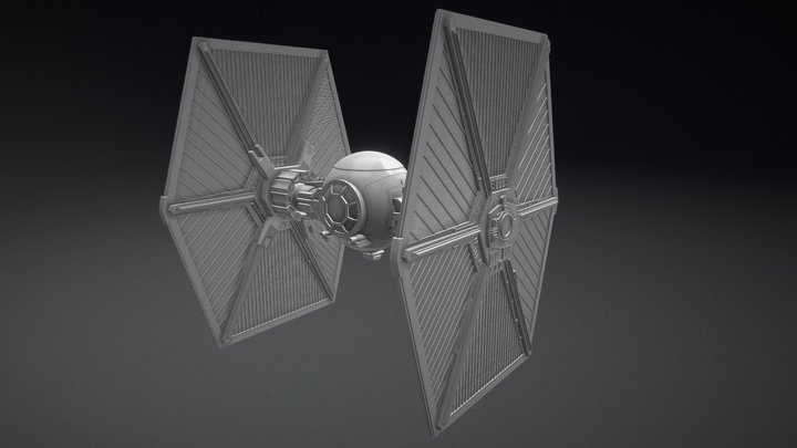 Tie Fighter - WIP 3D Model