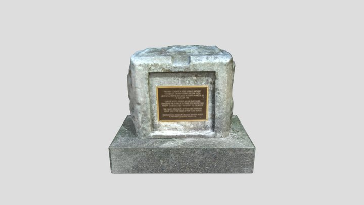 Manly Monument Plaque with a new base 3D Model