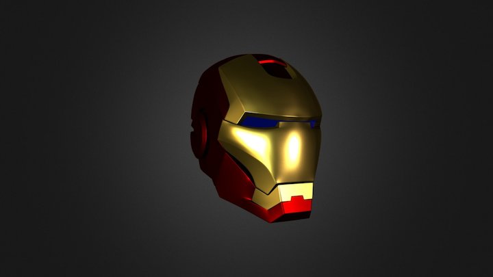 Iron Man Helmet 3D Model