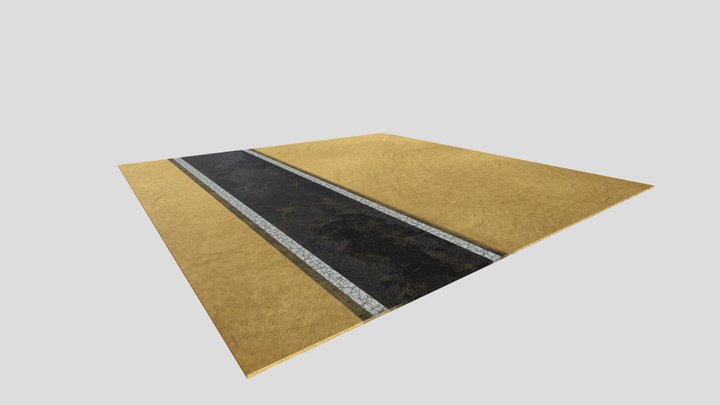 Road Sand 3D Model