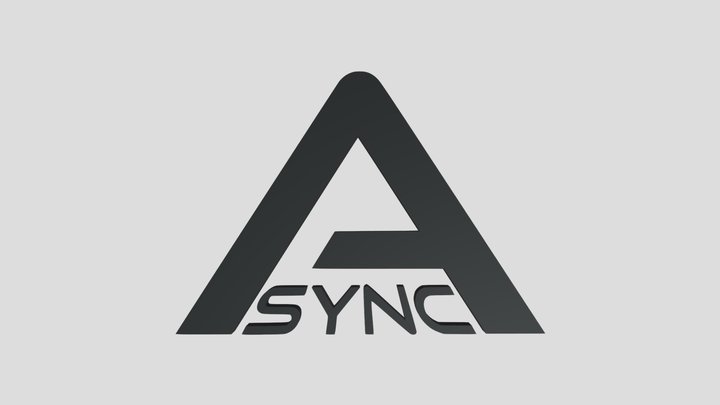 A-Sync Logo (Backrooms) 3D Model