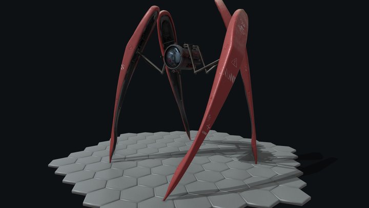 Spider Cyborg 3D Model