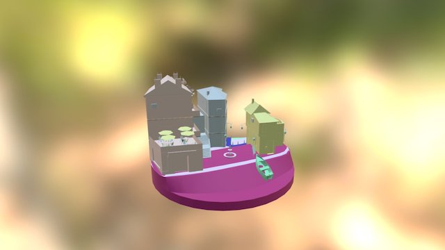 City Scene 3D Model