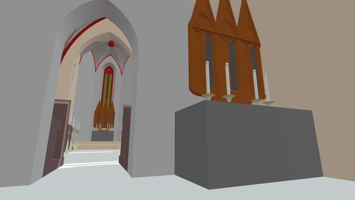 KLASTORISKO carthusian monastery - church 3D Model