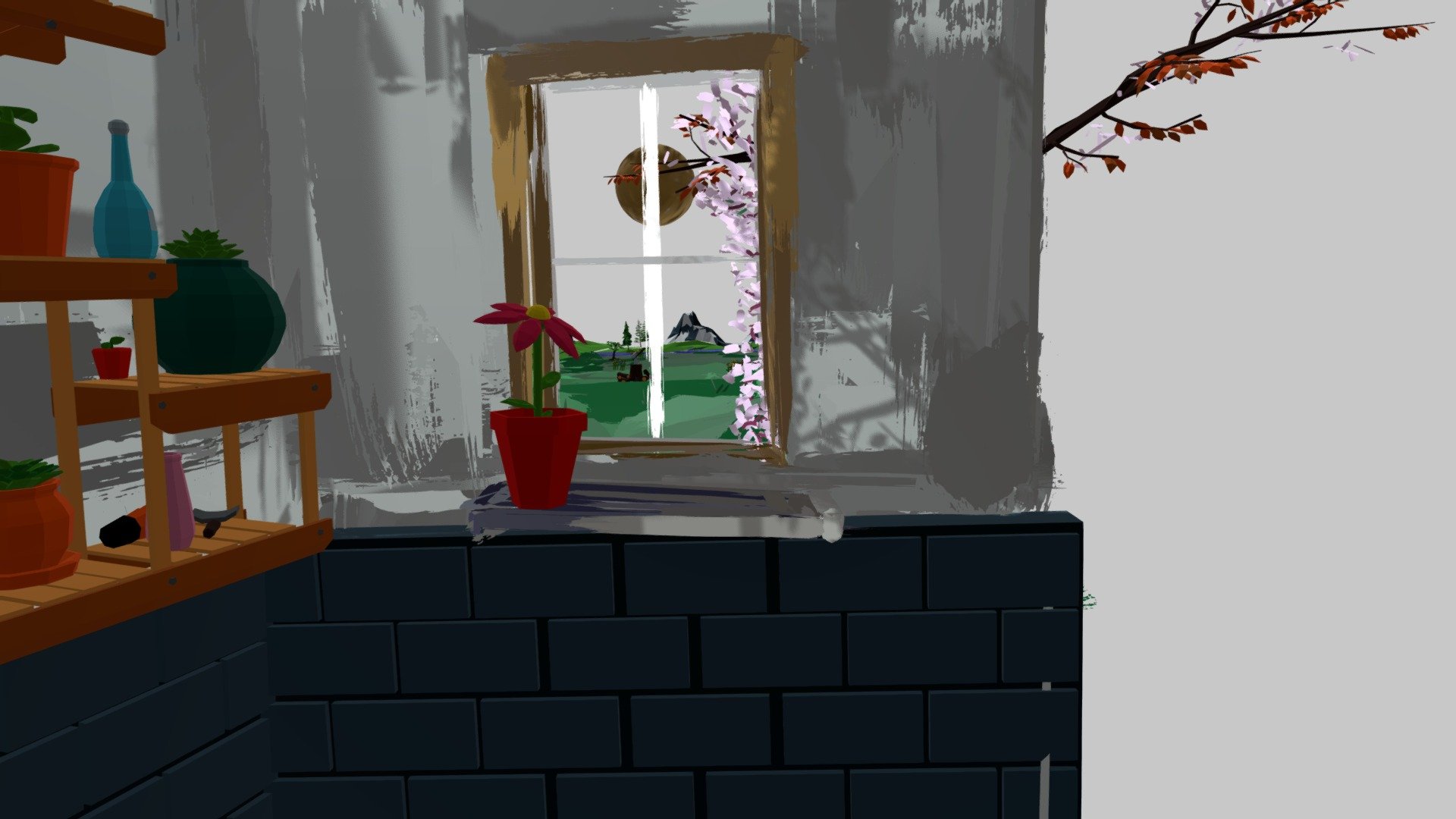 Through The Window Pane: Mountain Range