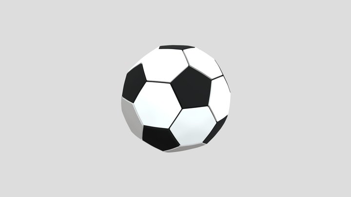 Stylized Football Model 3D Model
