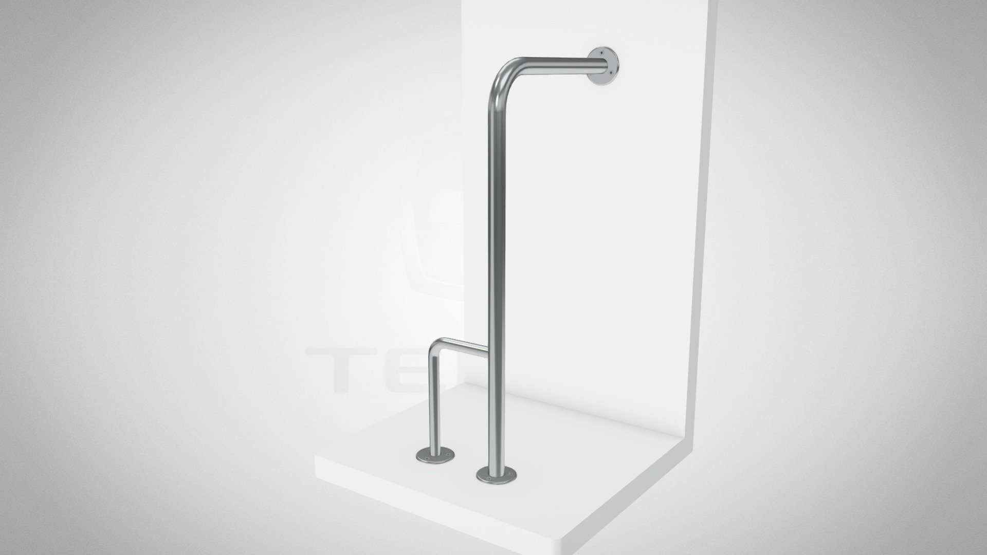VERTICAL FLOOR SUPPORT HANDRAIL