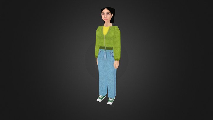 Ellen Page 3D Low Poly Model 3D Model