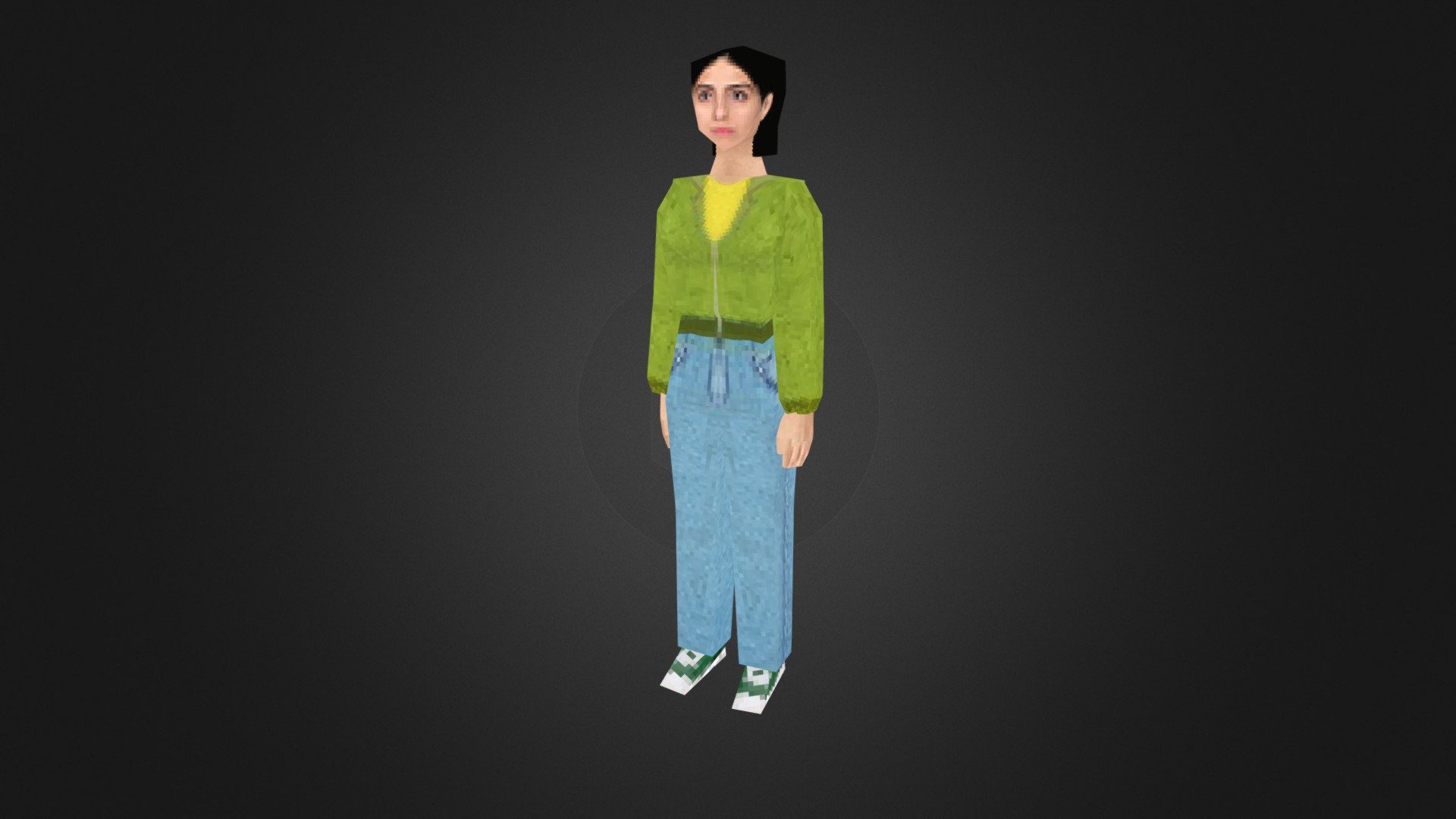 Ellen Page 3D Low Poly Model