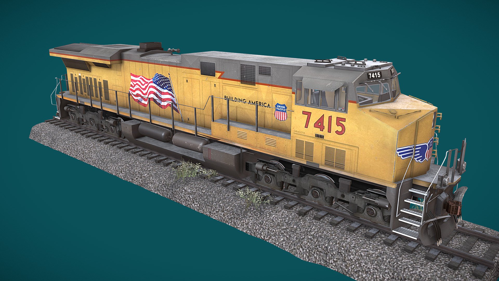 Diesel Locomotive 3D Model By Chip Buchanan ChipBuchanan dd3fdae 