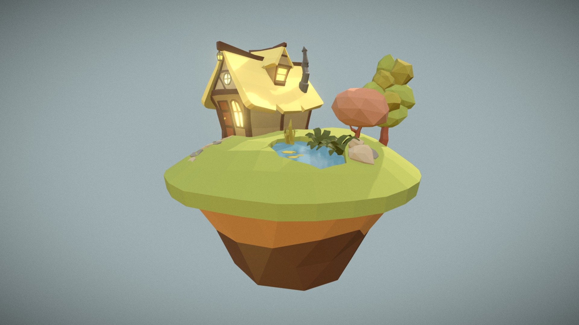 Low Poly Cottage - Download Free 3D model by rustbucket [dd3fe72 ...