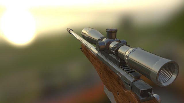 Sniper AWM 3D Model