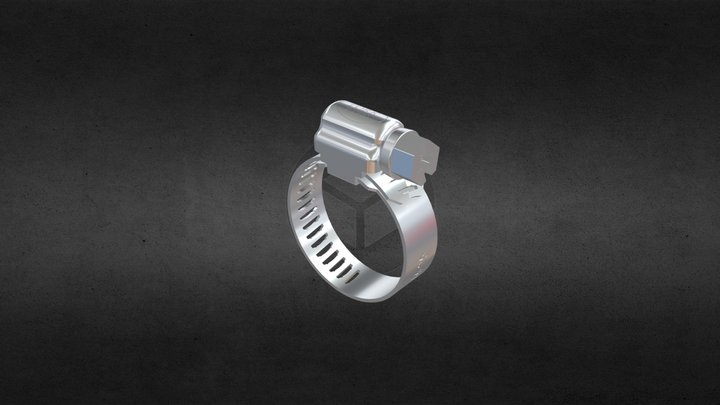 Perforated Hose Clamps 3D Model
