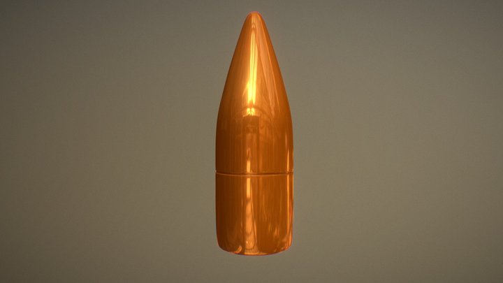 AK-47 Bullet 3D Model