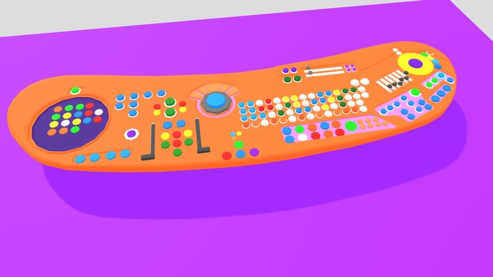 Inside Out 2 Table Desk (Good topology) 3D Model